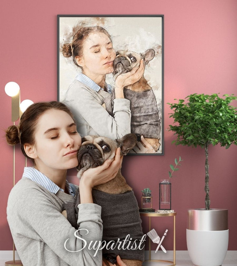 Customized Gift for Dogs as an Artistic Custom Poster