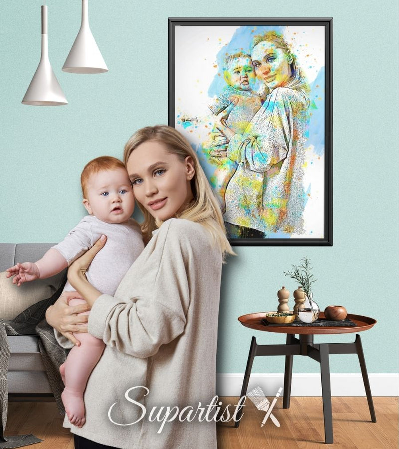 Personalised Gift for Mom as an Artistic Custom Poster