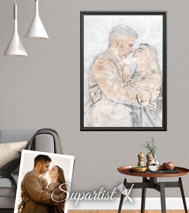 Personalised Gift for valentines's day as an Artistic Custom Poster