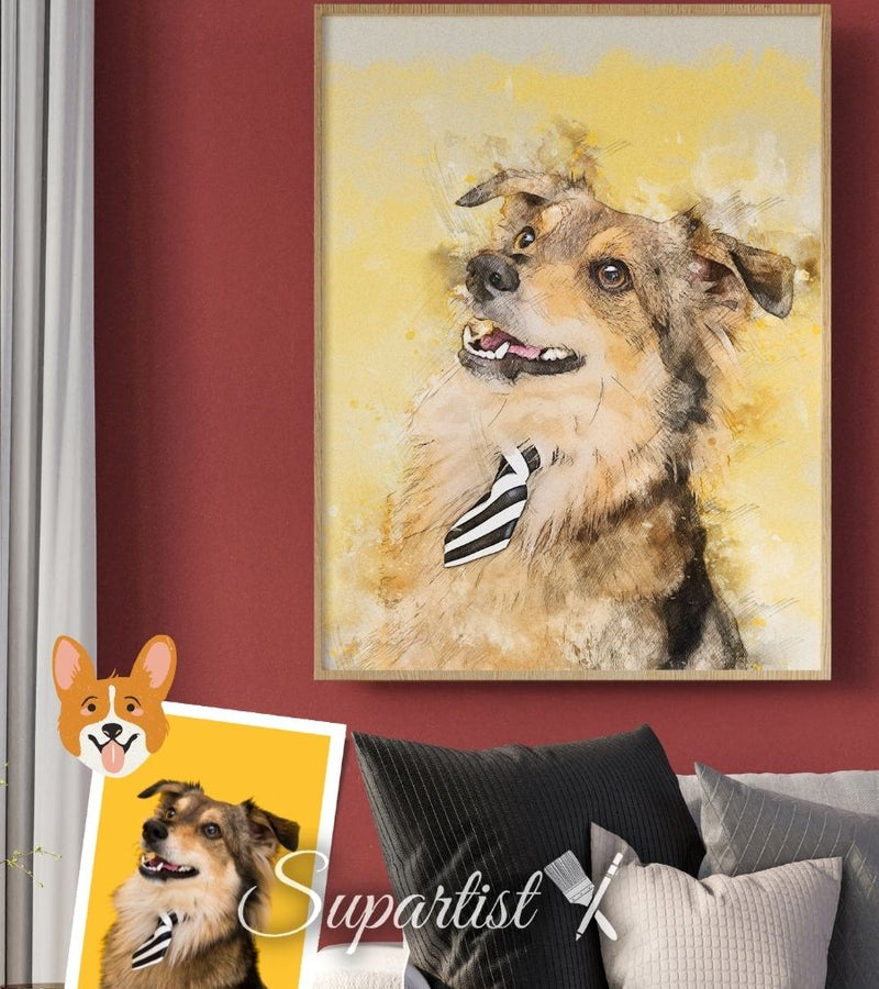 Customized Gift for Dogs as an Artistic Custom Poster