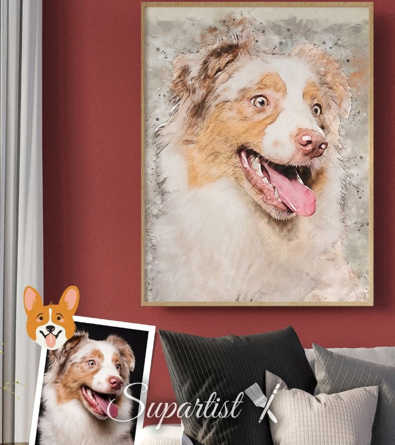 Customized Gift for Dogs as an Artistic Custom Poster