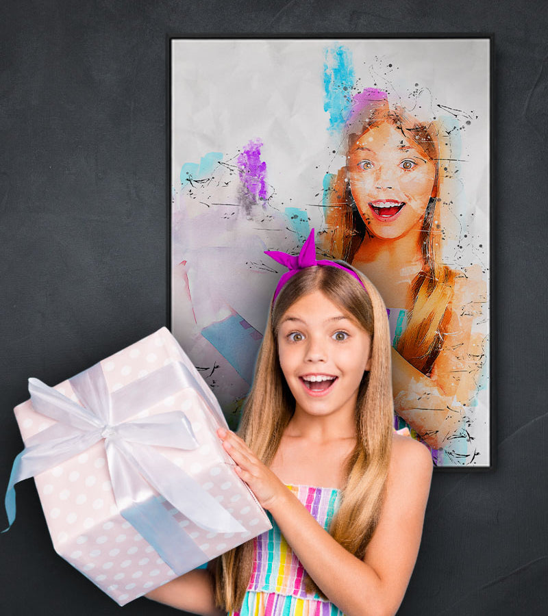 Personalised Gift for Birthdays as an Artistic Custom Poster