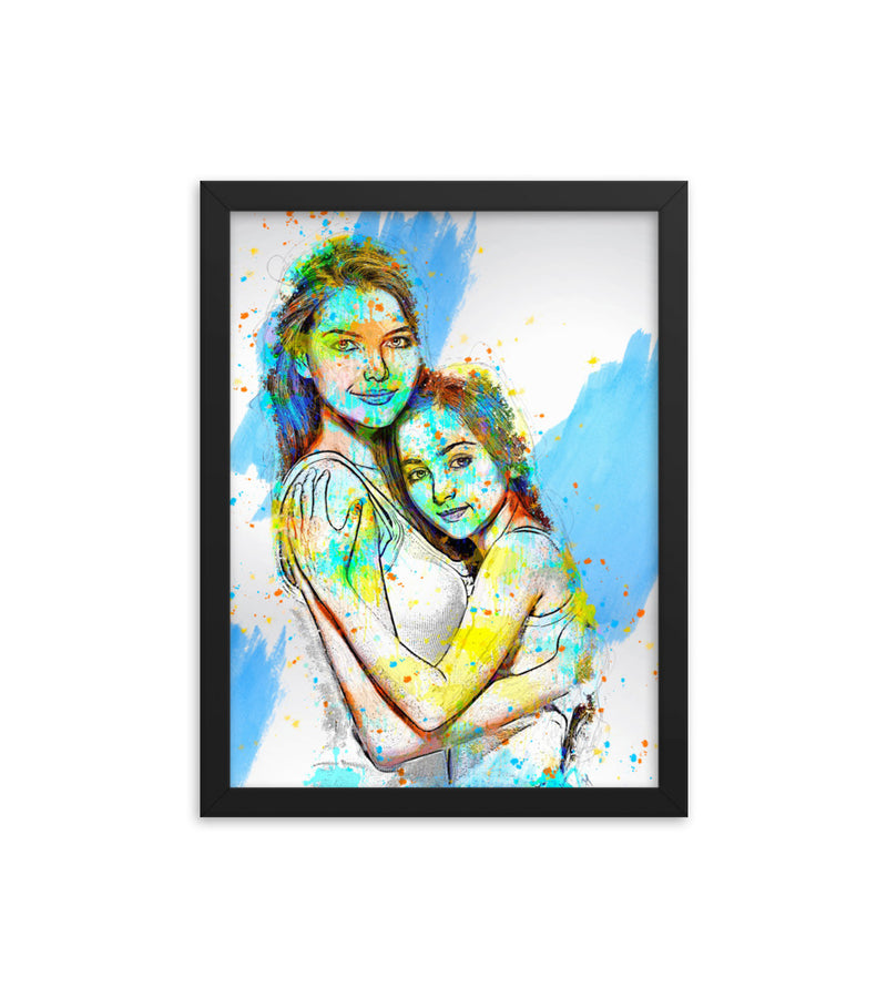 Personalised Gift for Mom as an Artistic Custom Poster