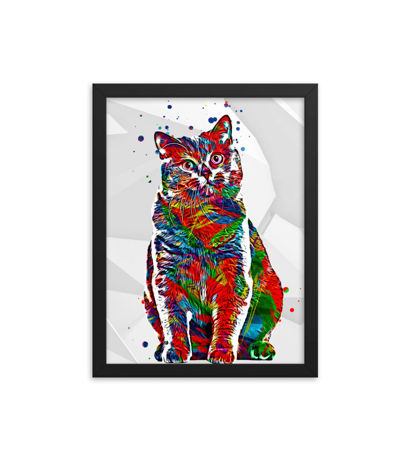 Personalised Gift for Cats as an Artistic Custom Poster