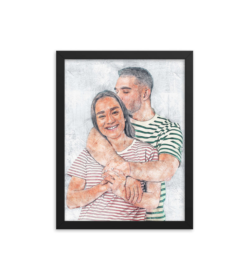 Personalised Gift for valentines's day as an Artistic Custom Poster