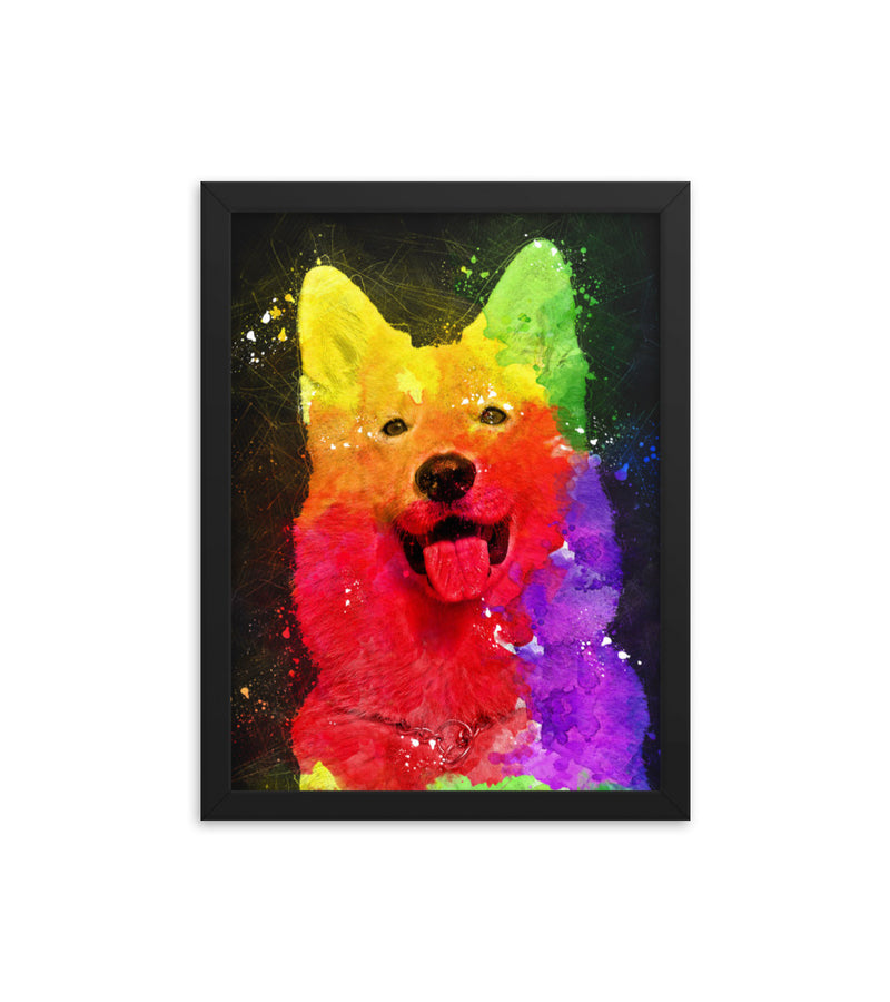 Artistic Personalised Gift for Dogs Lovers as a Custom Poster