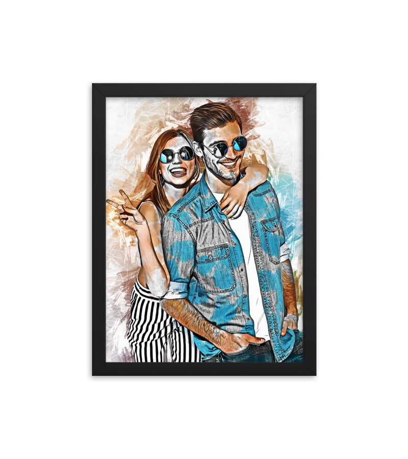 Personalised Gift for Husband as an Artistic Custom Poster