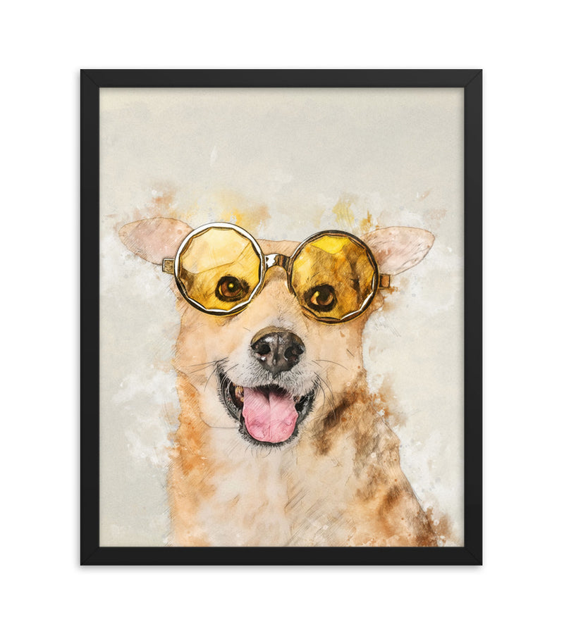 Customized Gift for Dogs as an Artistic Custom Poster