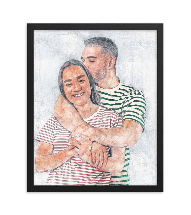 Personalised Gift for valentines's day as an Artistic Custom Poster