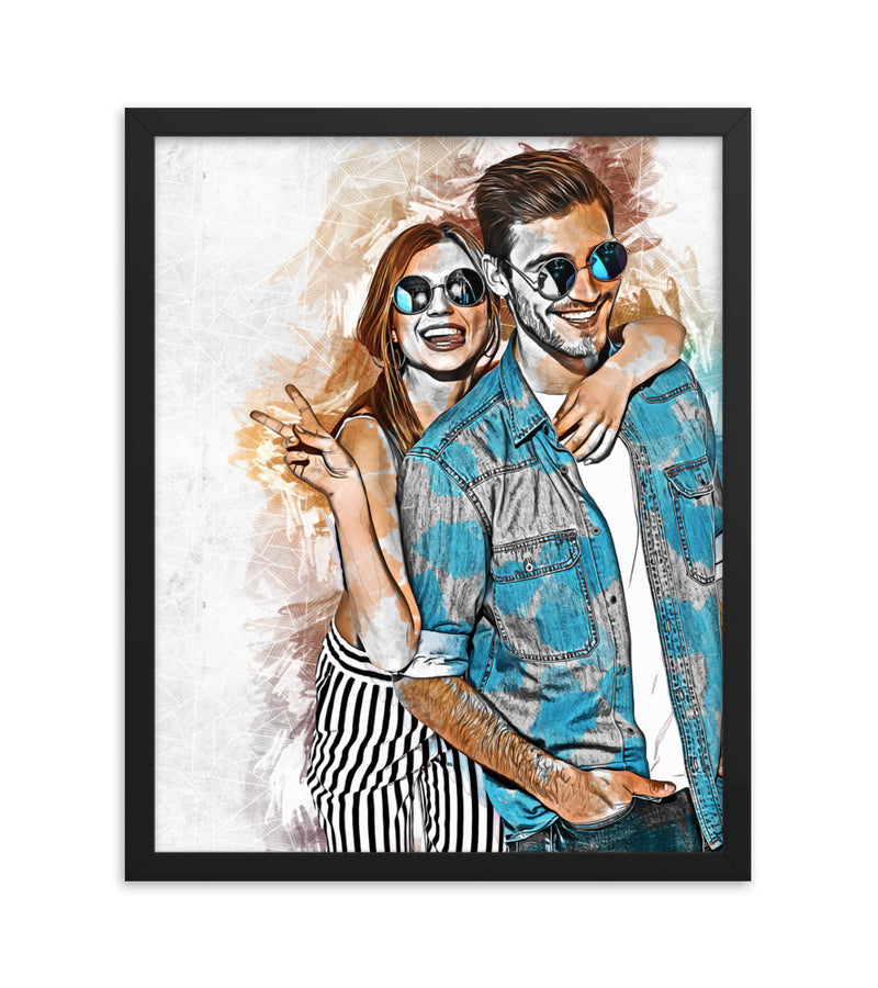 Personalised Gift for Husband as an Artistic Custom Poster