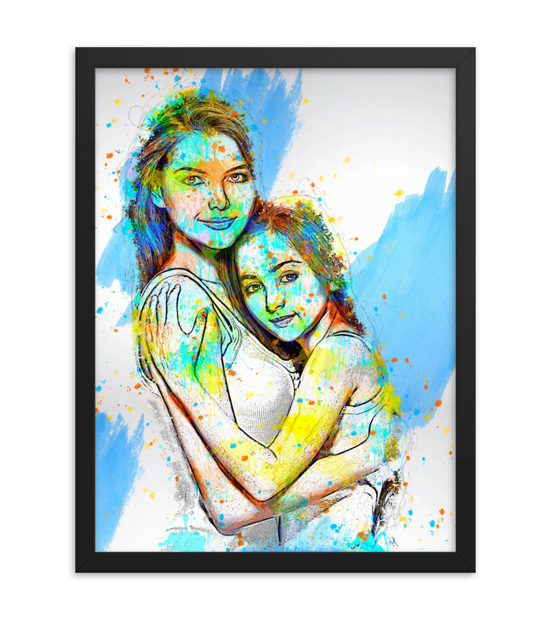 Personalised Gift for Mom as an Artistic Custom Poster