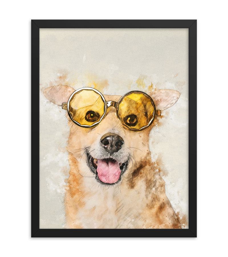 Customized Gift for Dogs as an Artistic Custom Poster