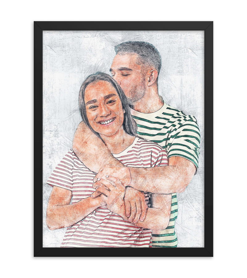 Personalised Gift for valentines's day as an Artistic Custom Poster