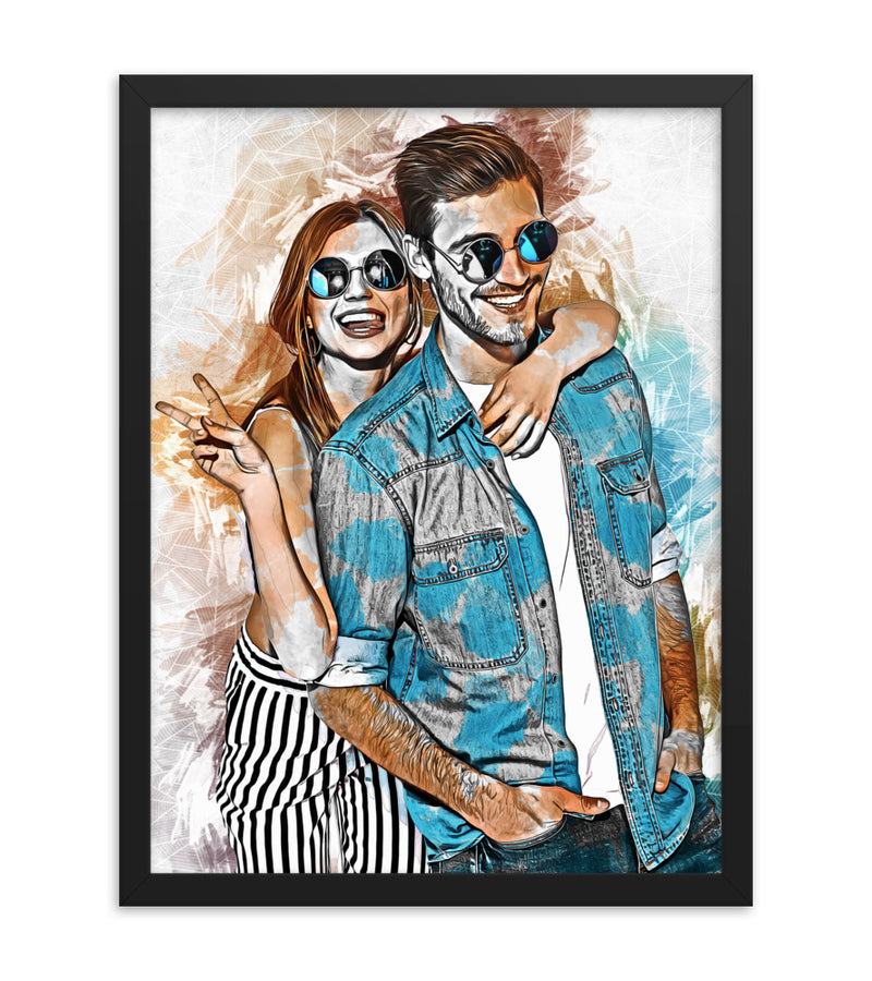 Personalised Gift for Husband as an Artistic Custom Poster