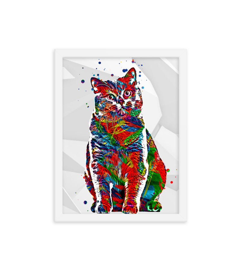 Personalised Gift for Cats as an Artistic Custom Poster