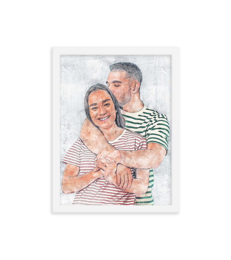 Personalised Gift for valentines's day as an Artistic Custom Poster