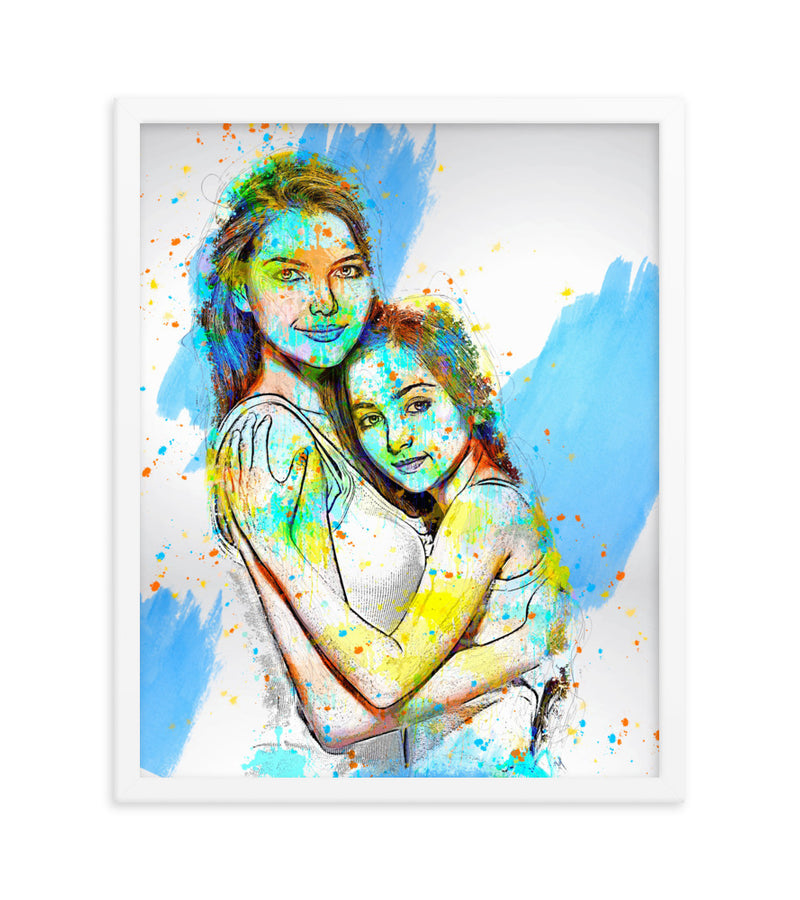 Personalised Gift for Mom as an Artistic Custom Poster