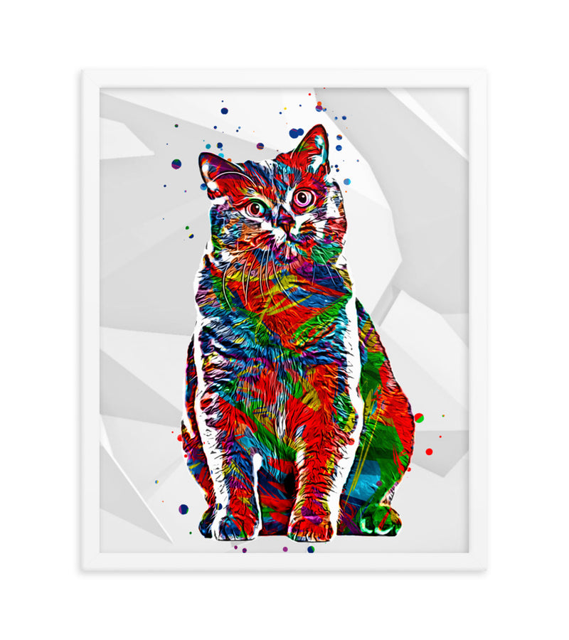 Personalised Gift for Cats as an Artistic Custom Poster