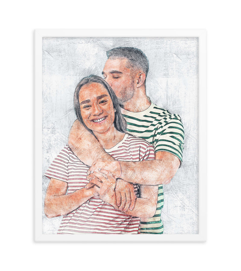 Personalised Gift for valentines's day as an Artistic Custom Poster