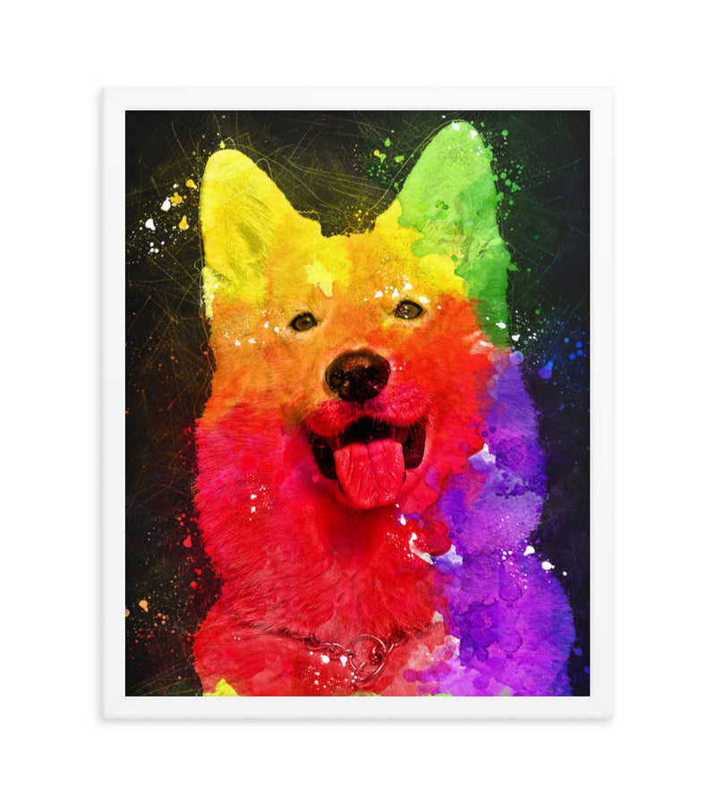 Artistic Personalised Gift for Dogs Lovers as a Custom Poster