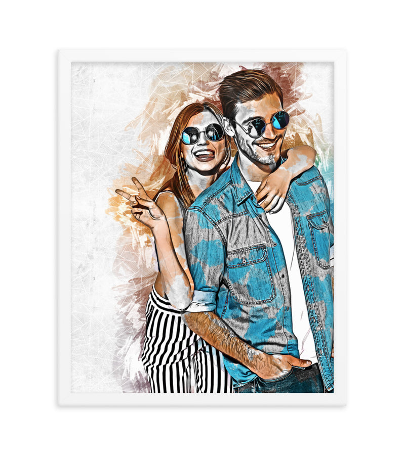 Personalised Gift for Husband as an Artistic Custom Poster