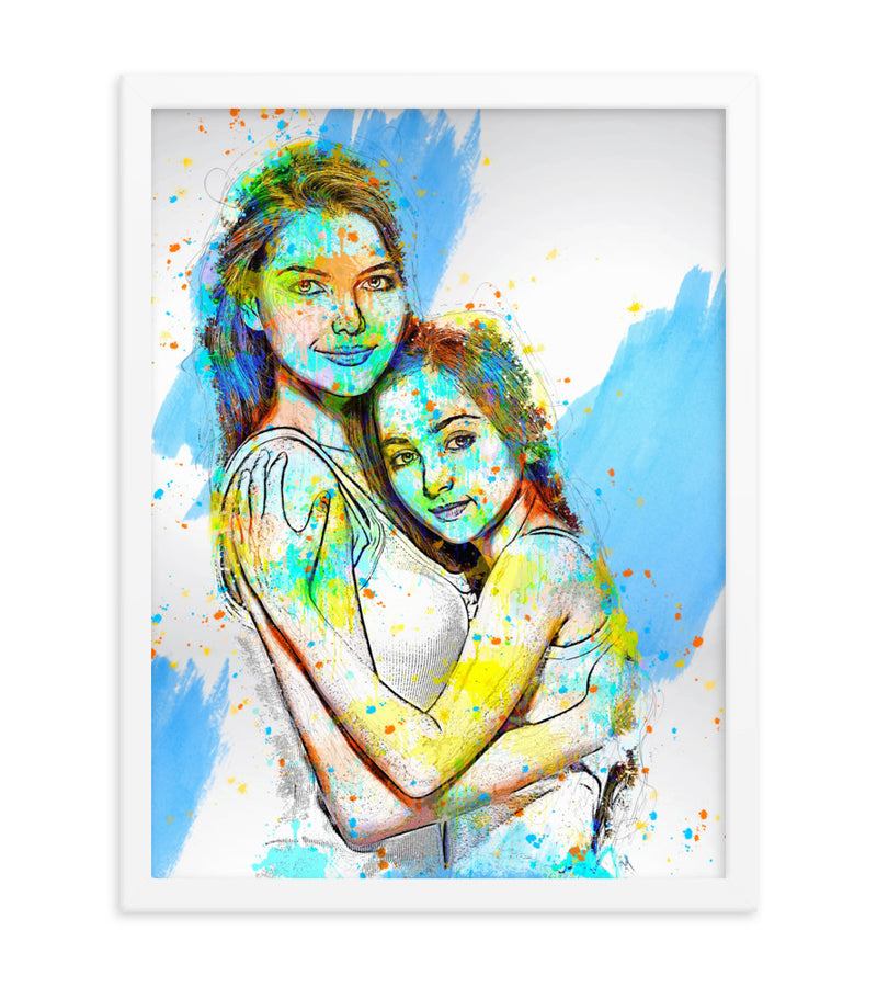 Personalised Gift for Mom as an Artistic Custom Poster