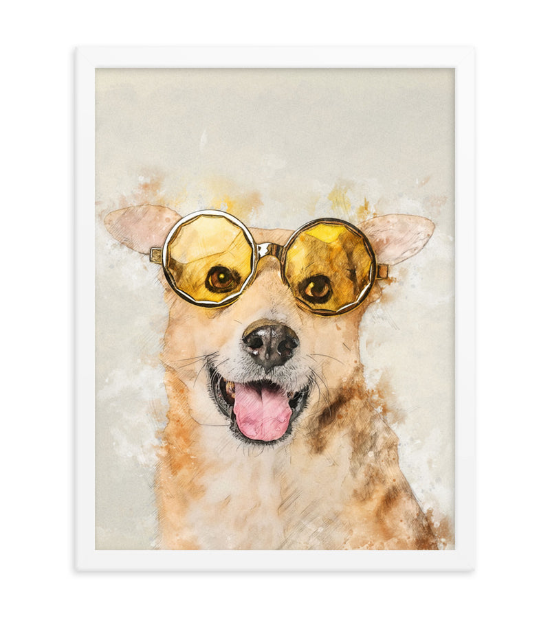 Customized Gift for Dogs as an Artistic Custom Poster