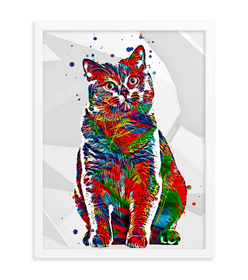 Personalised Gift for Cats as an Artistic Custom Poster