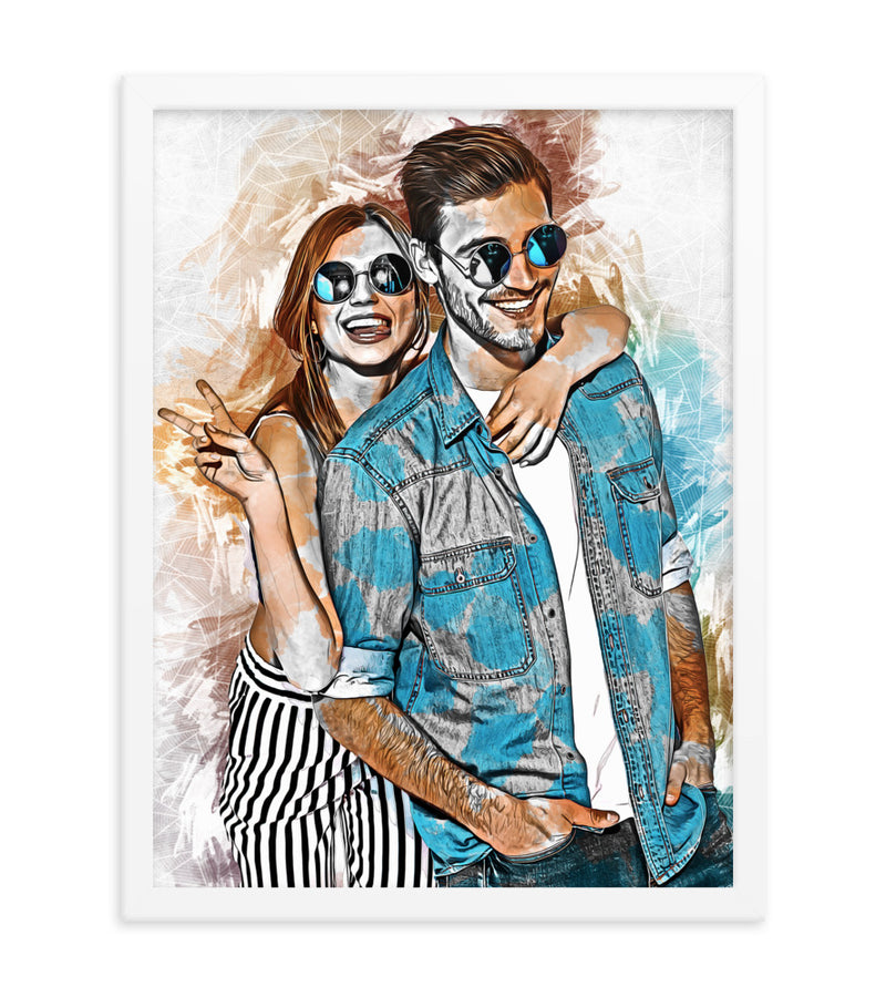 Personalised Gift for Husband as an Artistic Custom Poster